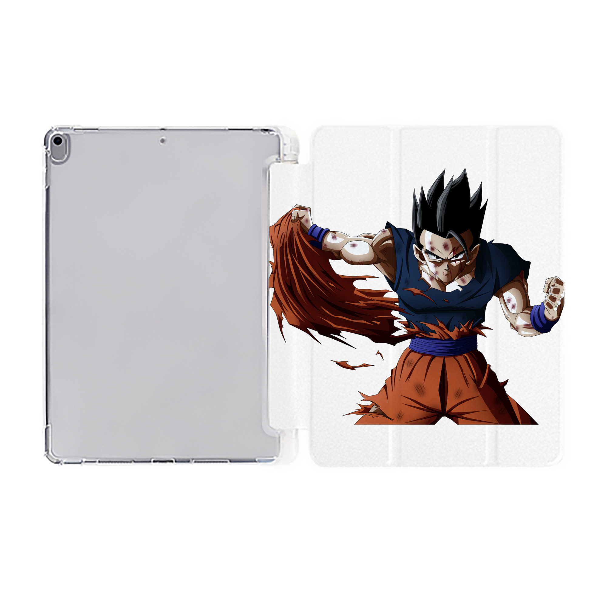 （画像用） ドラゴンボール ベジータ四世（Bejīta Yonsei）DRAGON BALL Vegeta IV IPad ケース ペン収納付き 三つ折りスタンド PUレザー×シリコン 対応機種9.5/10.5/10.9インチ
